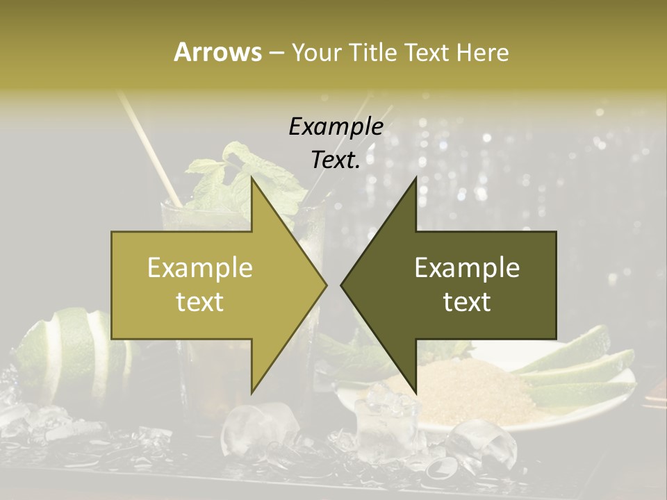 Disco Sugar Cane Straw PowerPoint Template