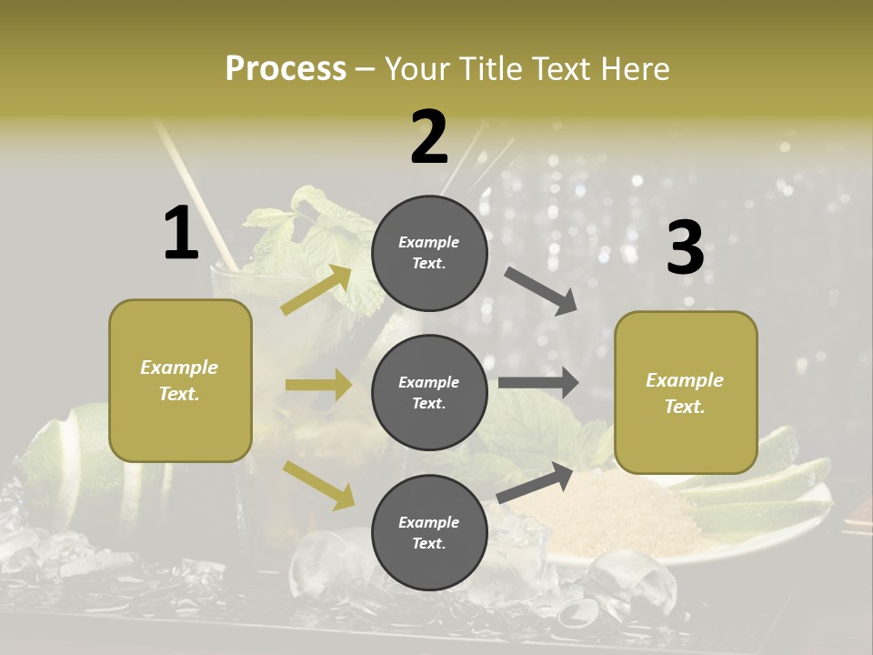 Disco Sugar Cane Straw PowerPoint Template