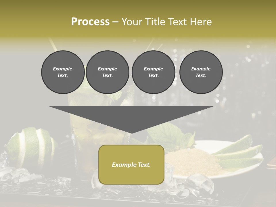 Disco Sugar Cane Straw PowerPoint Template