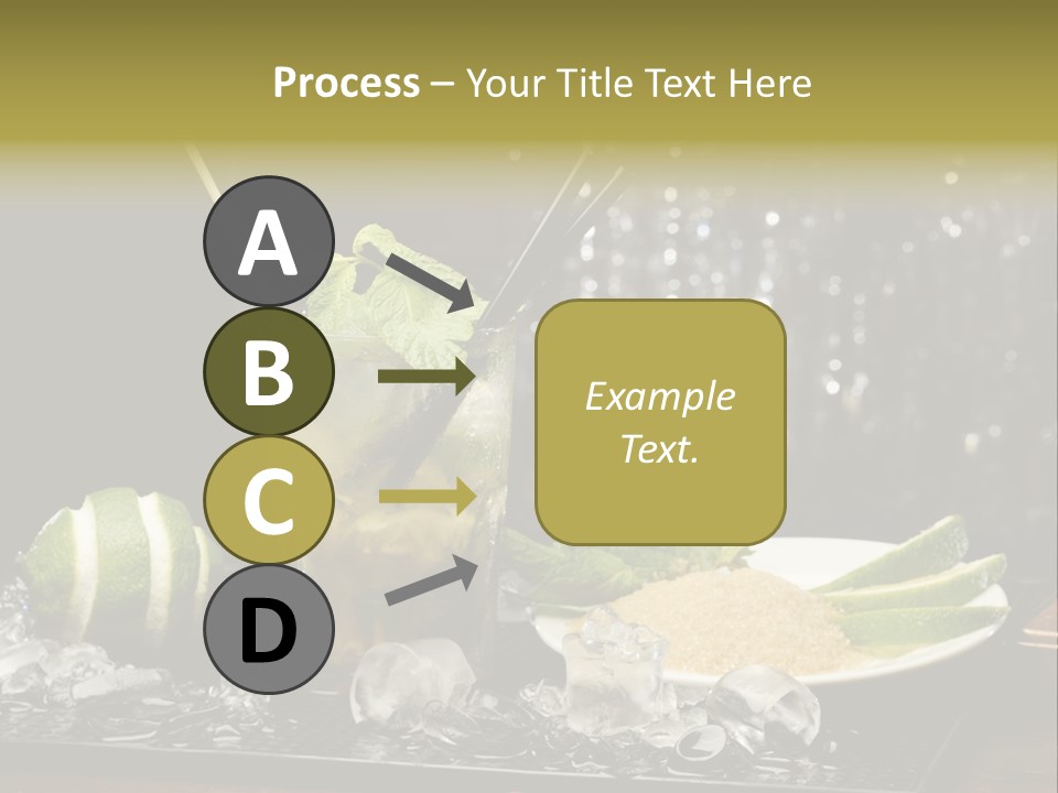 Disco Sugar Cane Straw PowerPoint Template