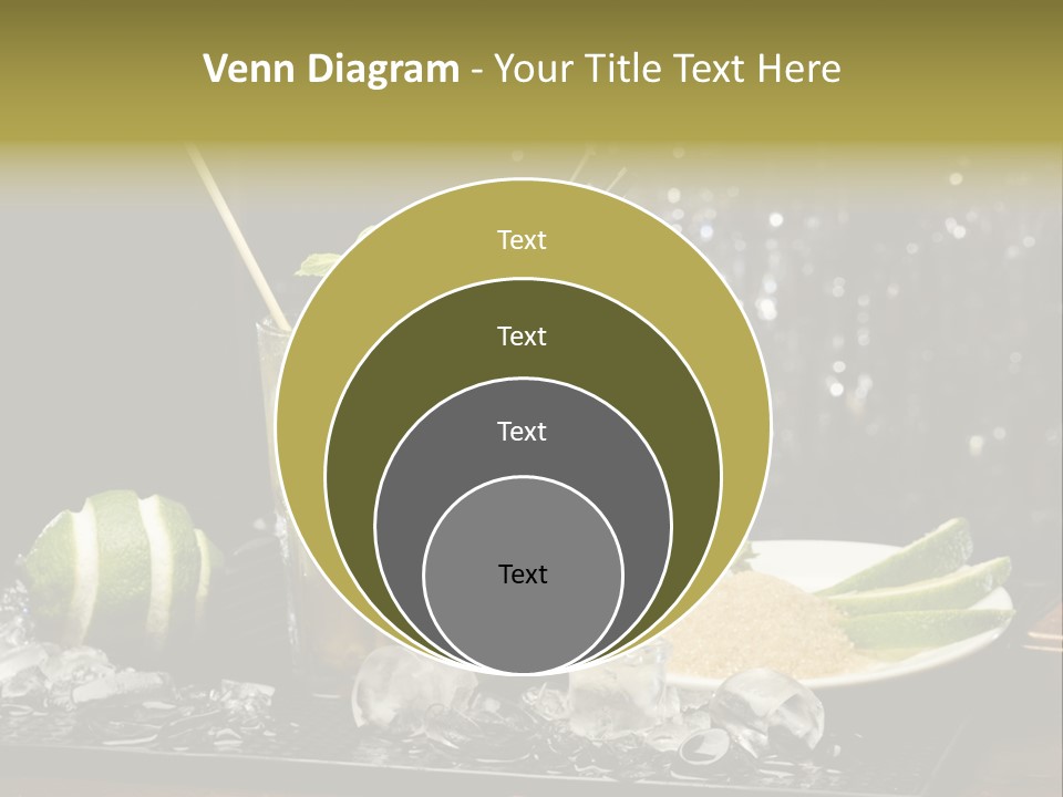 Disco Sugar Cane Straw PowerPoint Template
