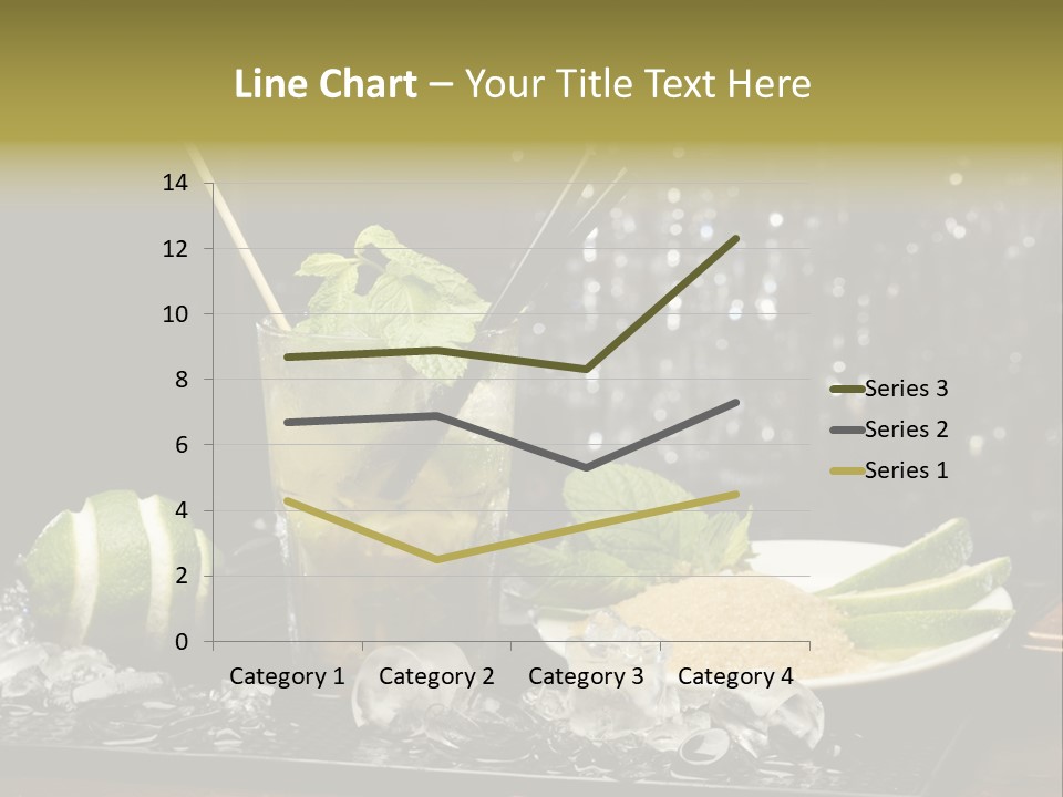 Disco Sugar Cane Straw PowerPoint Template