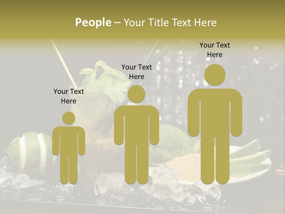 Disco Sugar Cane Straw PowerPoint Template