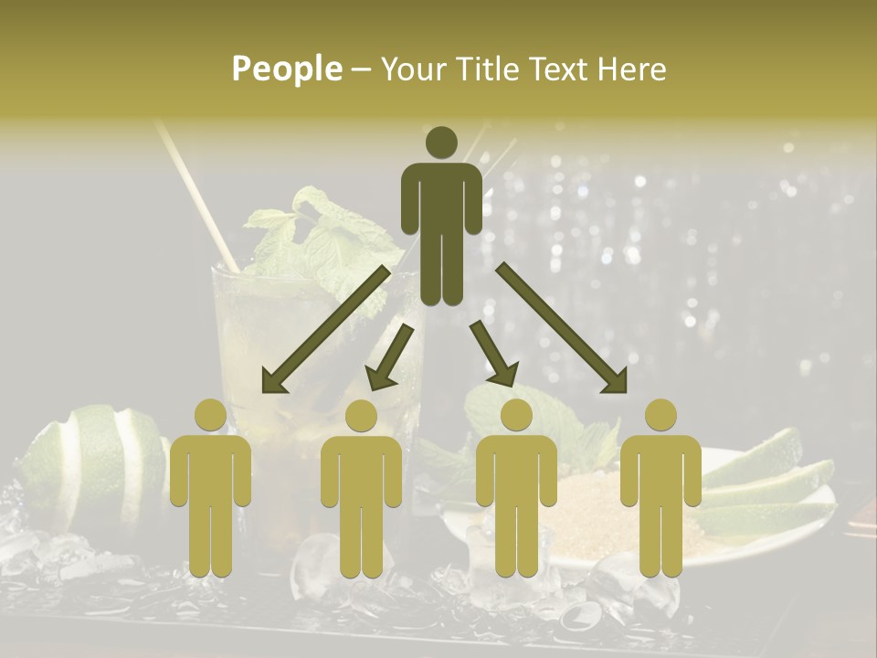 Disco Sugar Cane Straw PowerPoint Template