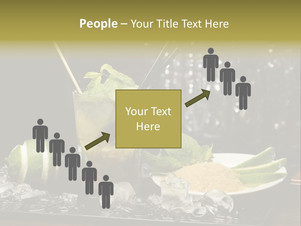 Disco Sugar Cane Straw PowerPoint Template