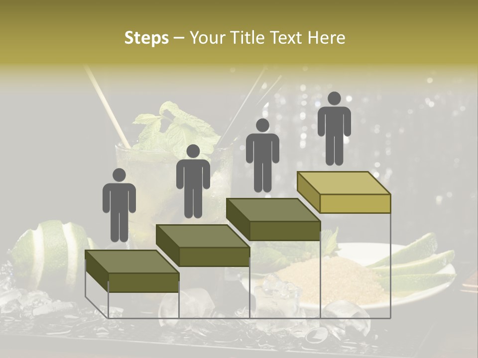 Disco Sugar Cane Straw PowerPoint Template