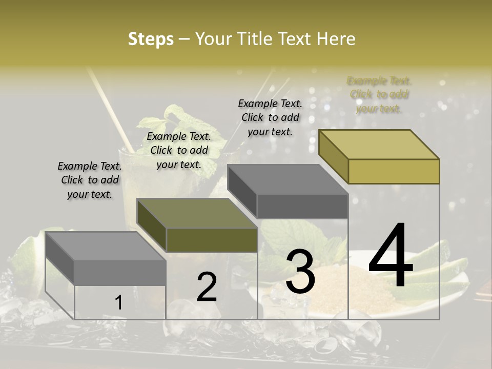 Disco Sugar Cane Straw PowerPoint Template