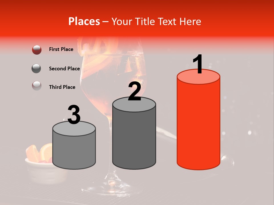 Straw Wine White PowerPoint Template