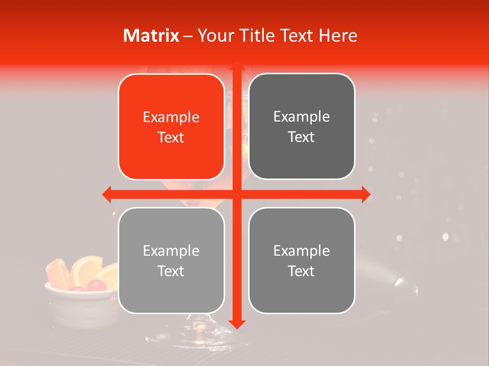 Straw Wine White PowerPoint Template