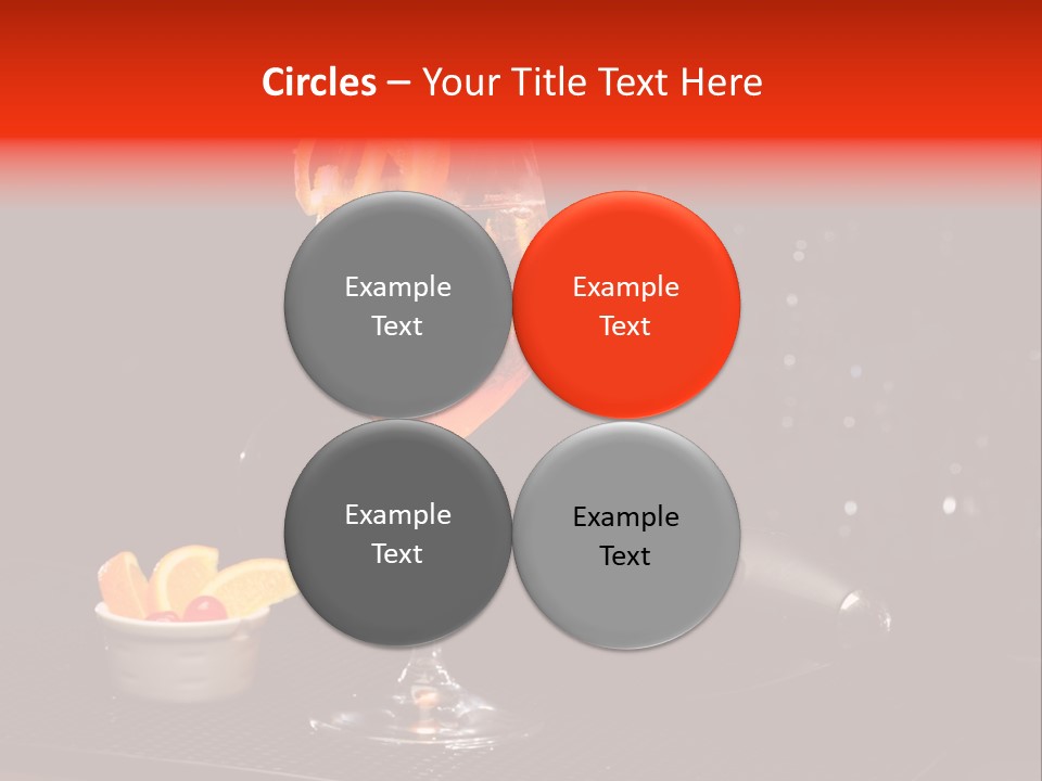 Straw Wine White PowerPoint Template