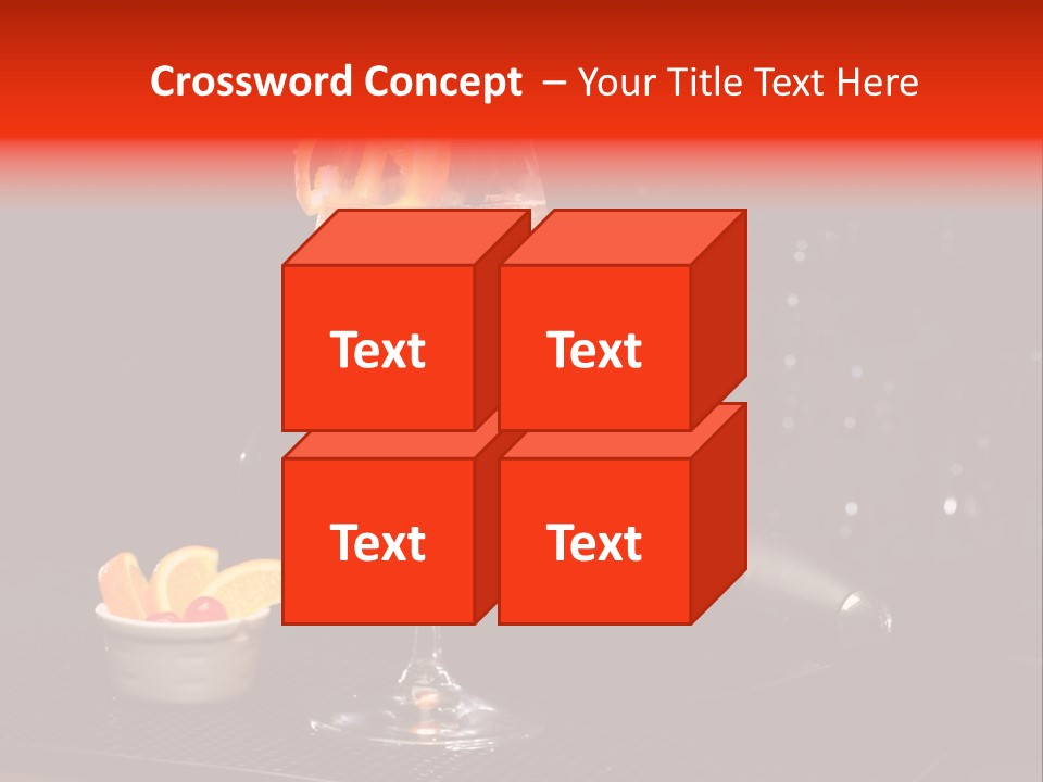 Straw Wine White PowerPoint Template