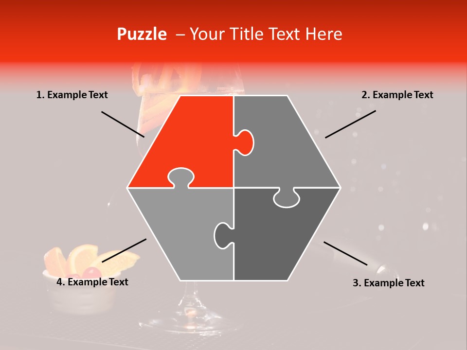 Straw Wine White PowerPoint Template