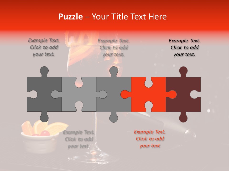 Straw Wine White PowerPoint Template