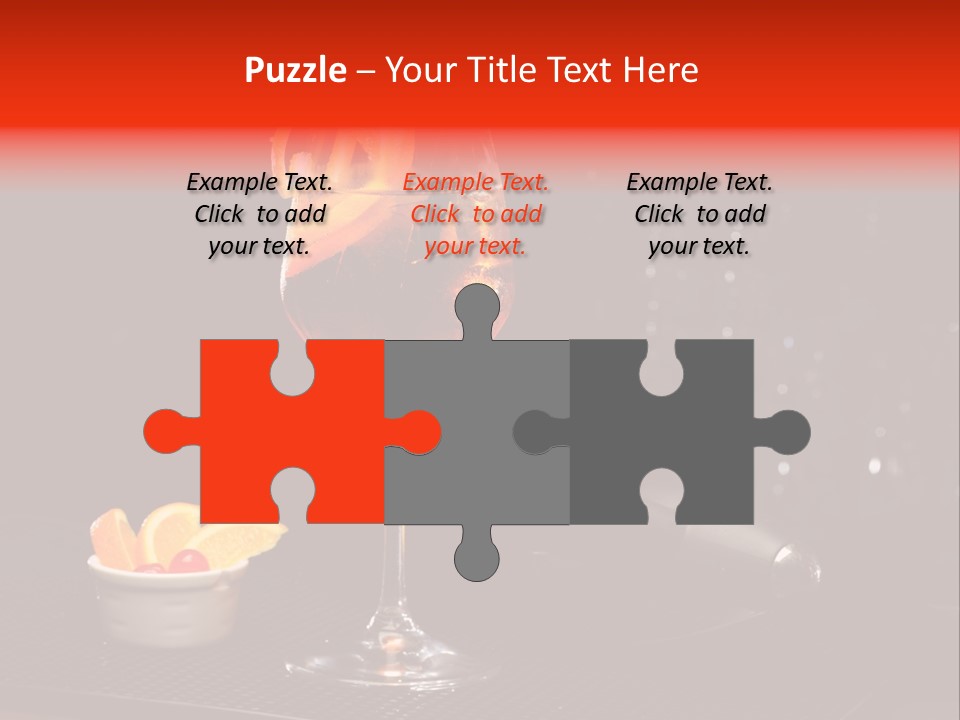 Straw Wine White PowerPoint Template