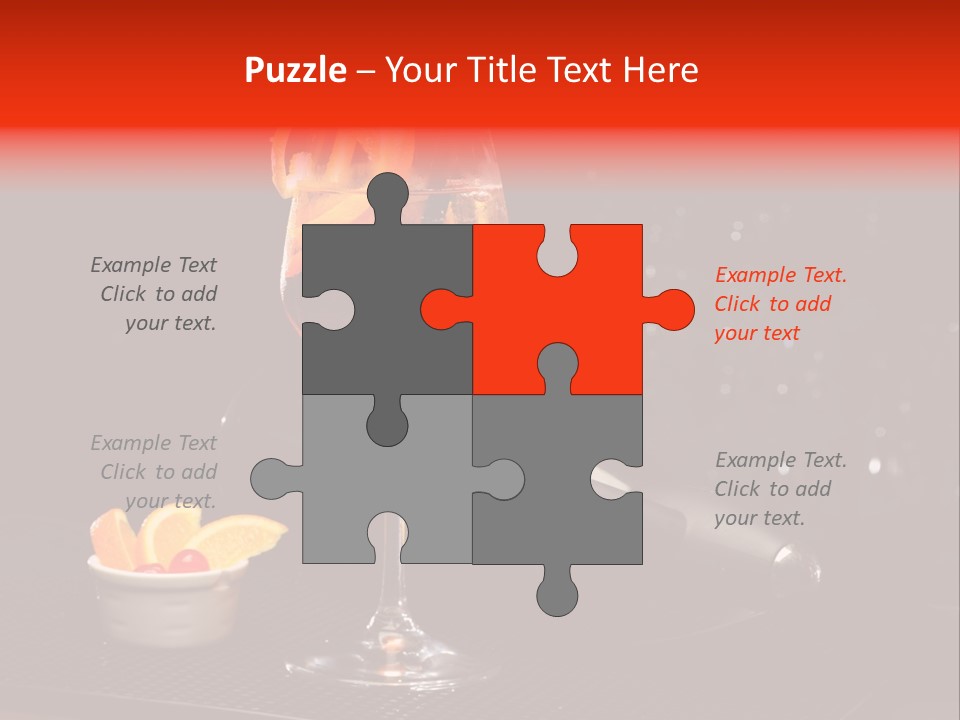 Straw Wine White PowerPoint Template