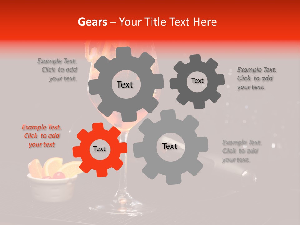 Straw Wine White PowerPoint Template