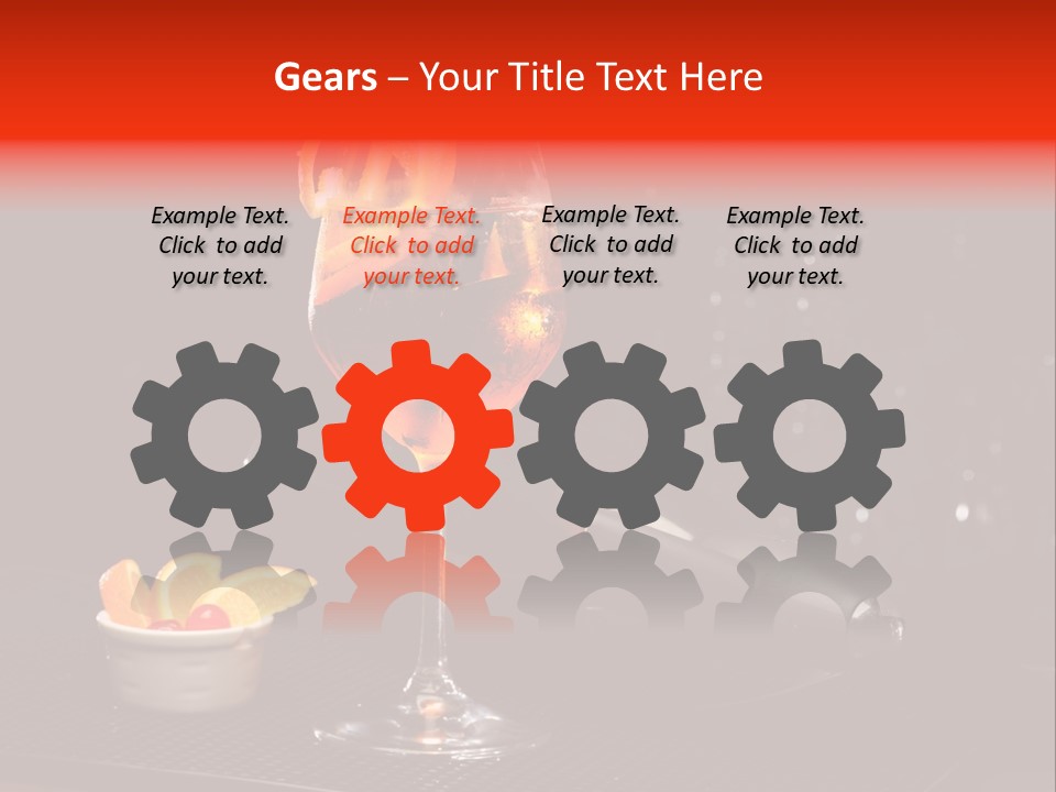 Straw Wine White PowerPoint Template