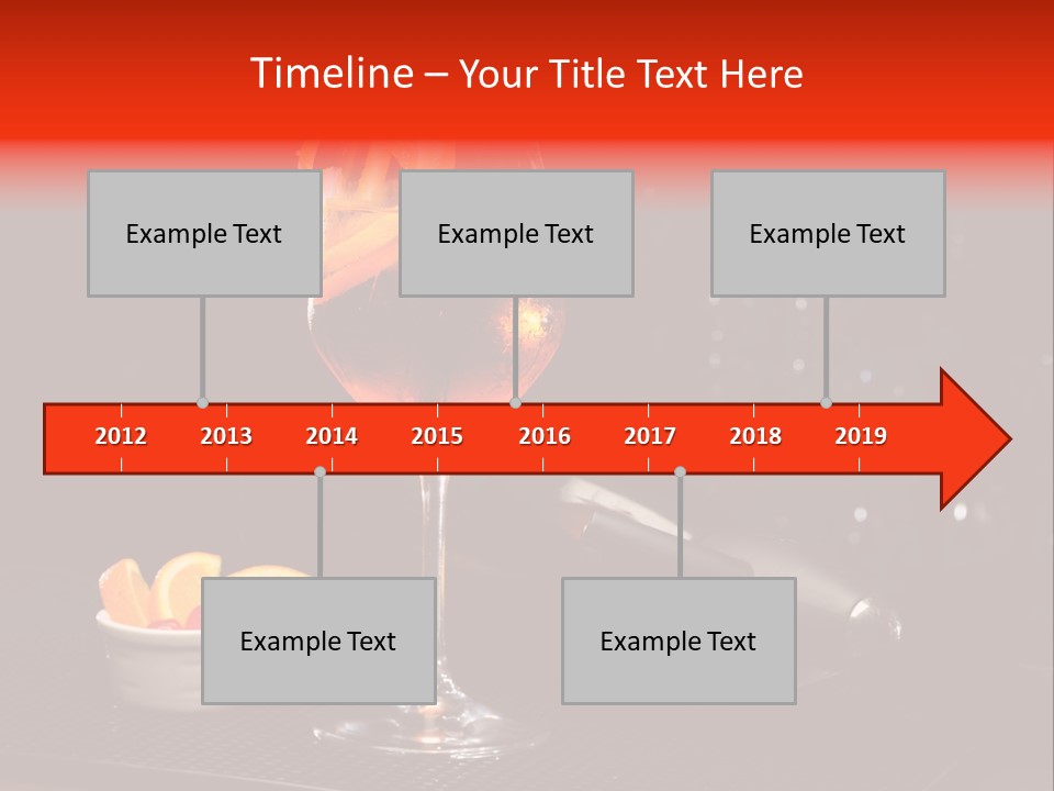 Straw Wine White PowerPoint Template