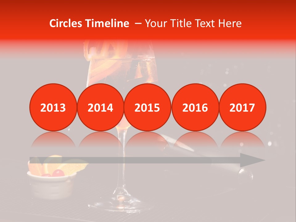 Straw Wine White PowerPoint Template