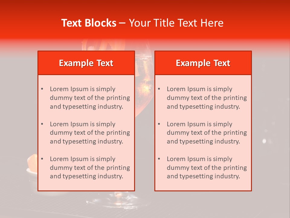 Straw Wine White PowerPoint Template