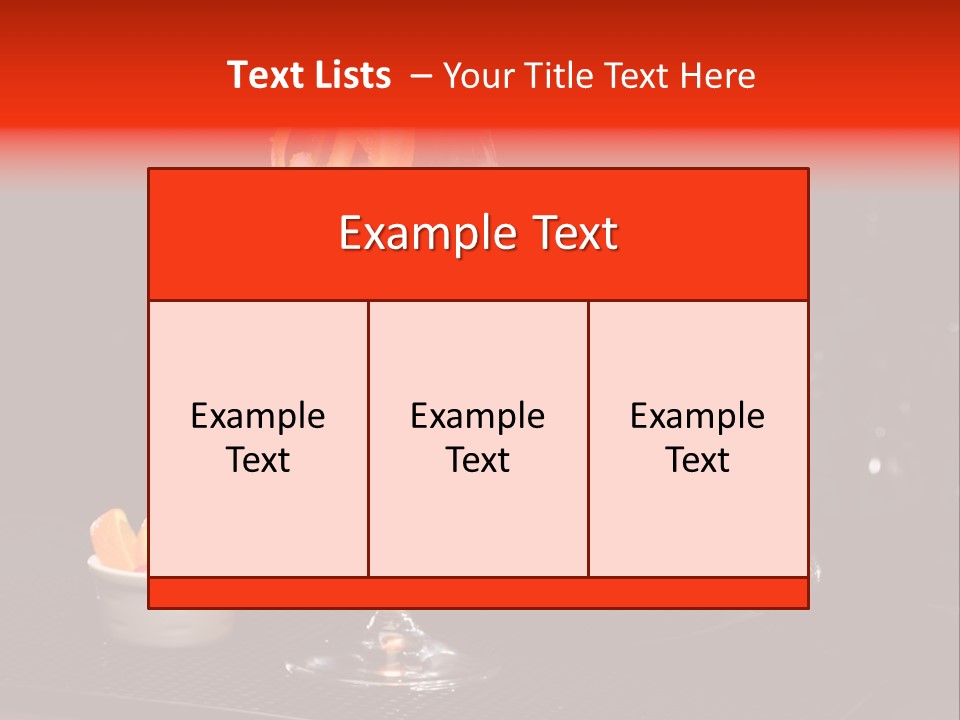 Straw Wine White PowerPoint Template