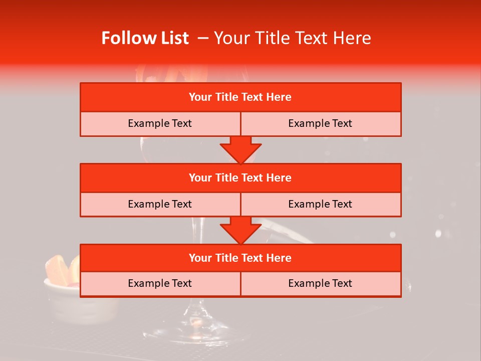 Straw Wine White PowerPoint Template