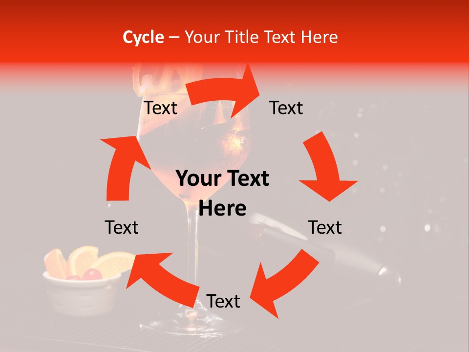 Straw Wine White PowerPoint Template