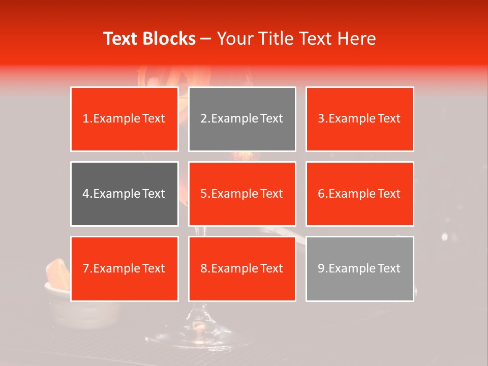 Straw Wine White PowerPoint Template