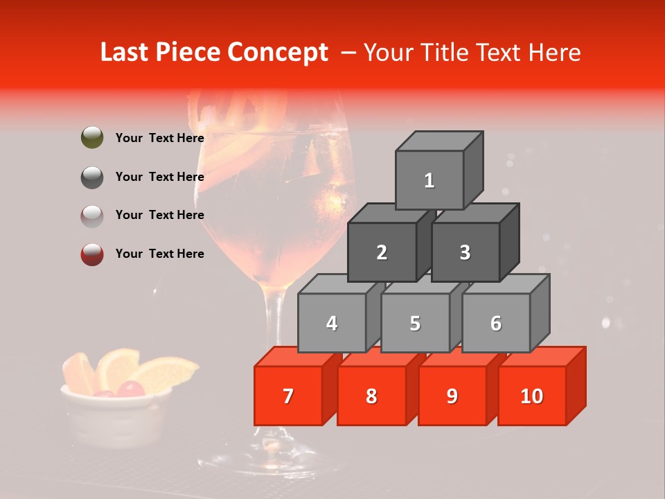 Straw Wine White PowerPoint Template