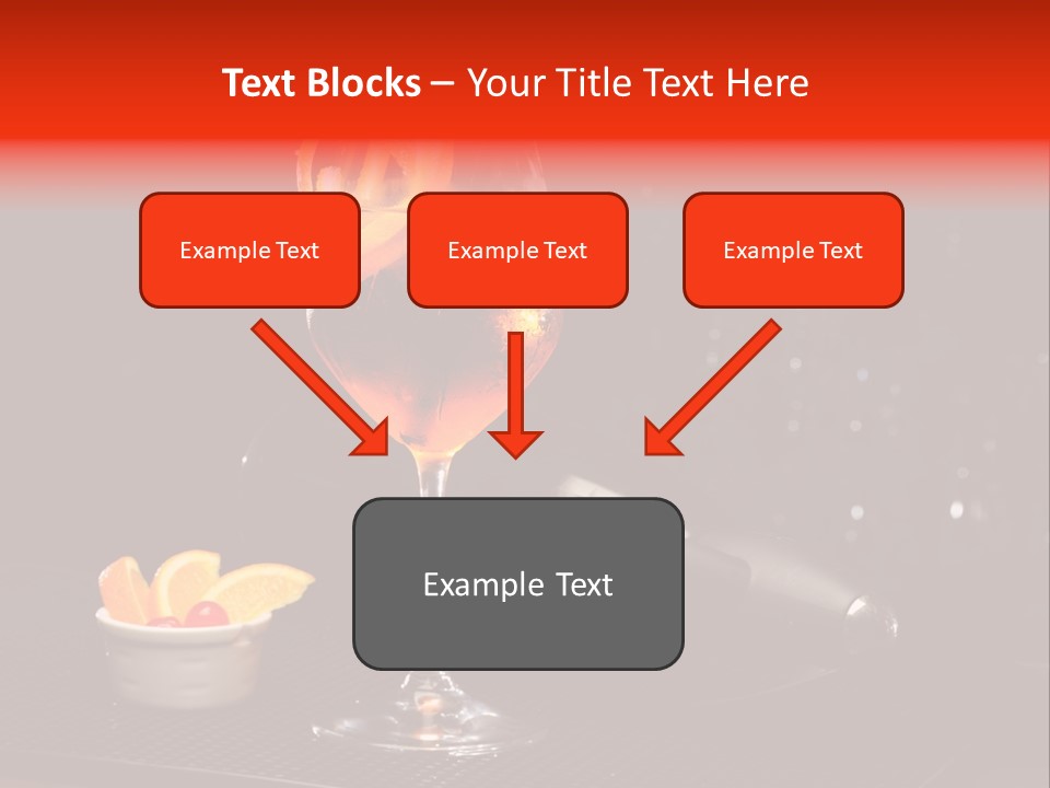 Straw Wine White PowerPoint Template