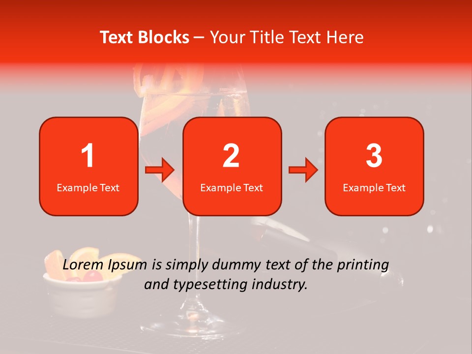 Straw Wine White PowerPoint Template