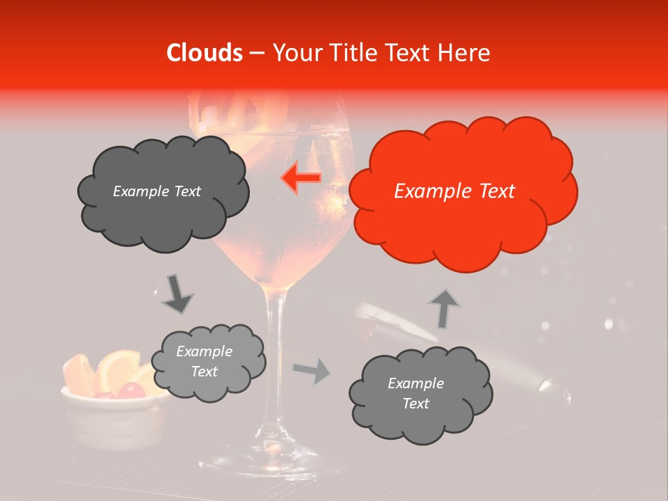 Straw Wine White PowerPoint Template