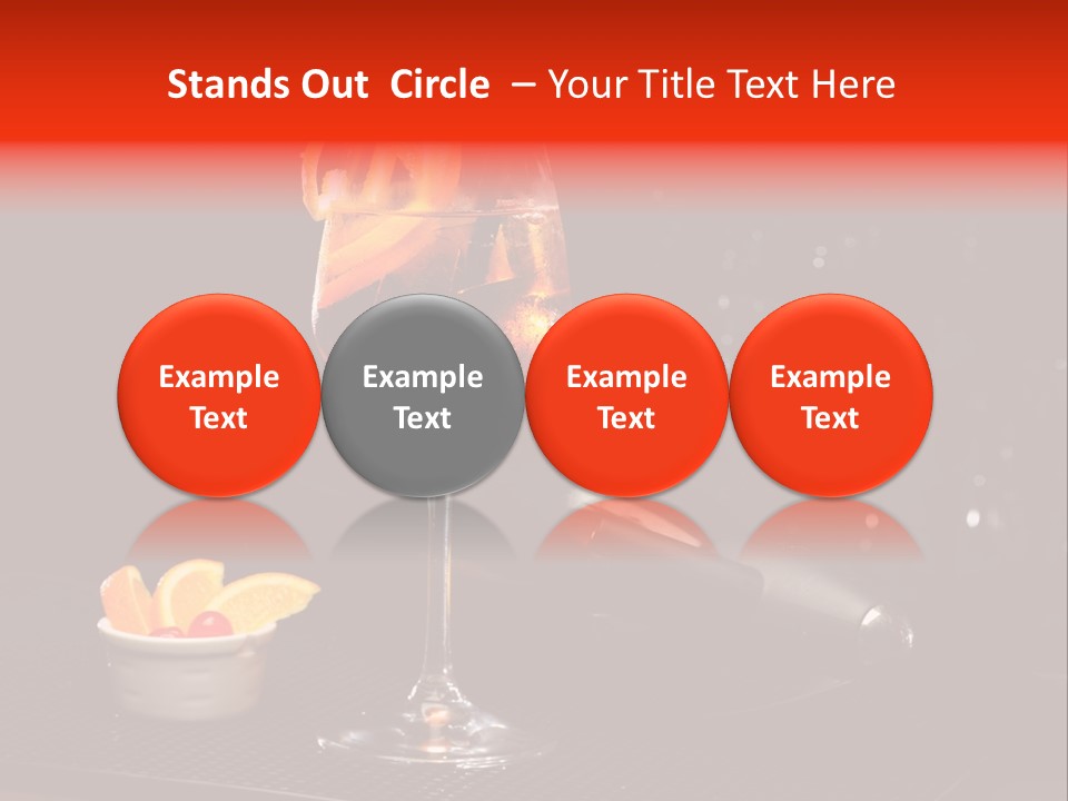 Straw Wine White PowerPoint Template