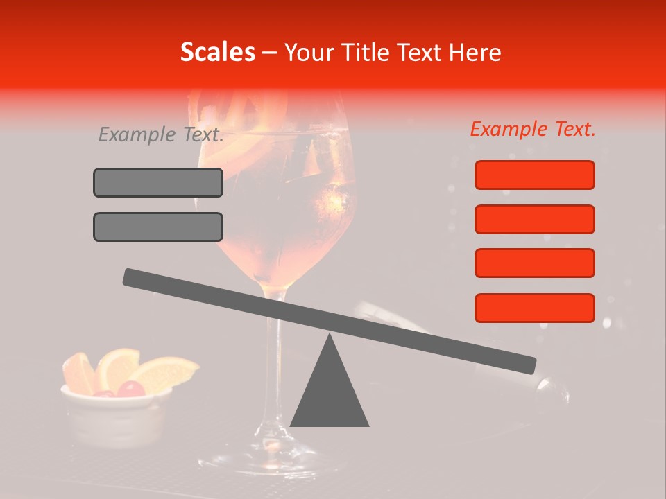 Straw Wine White PowerPoint Template