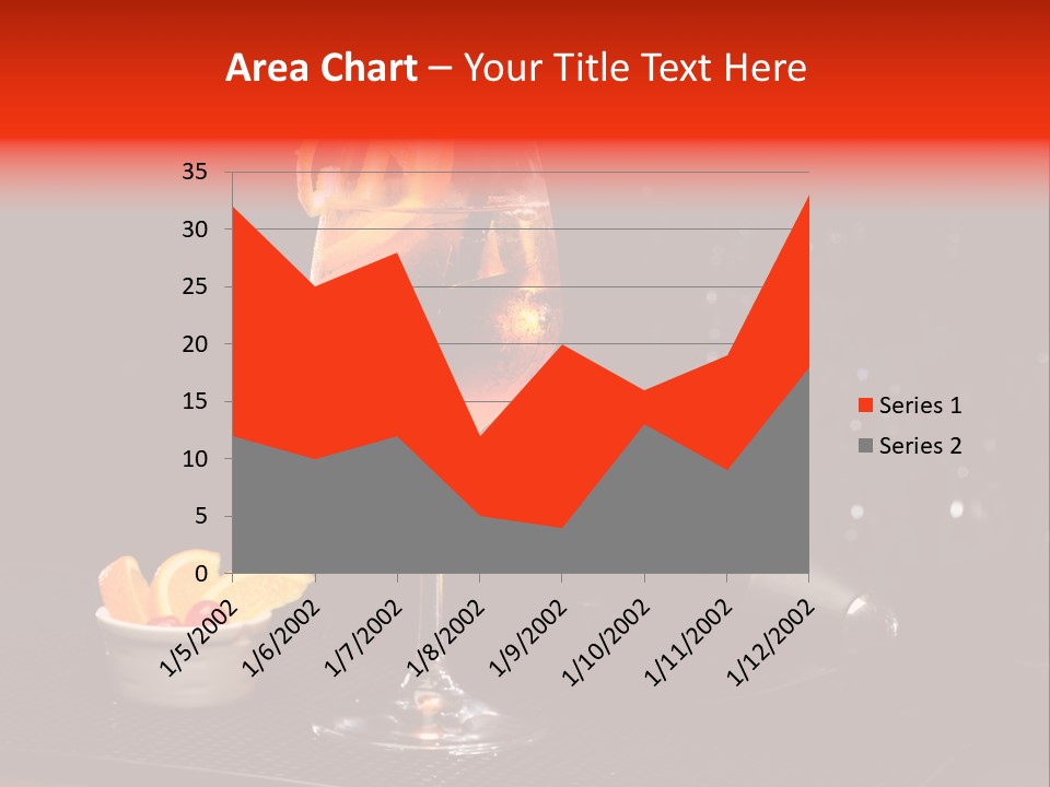 Straw Wine White PowerPoint Template