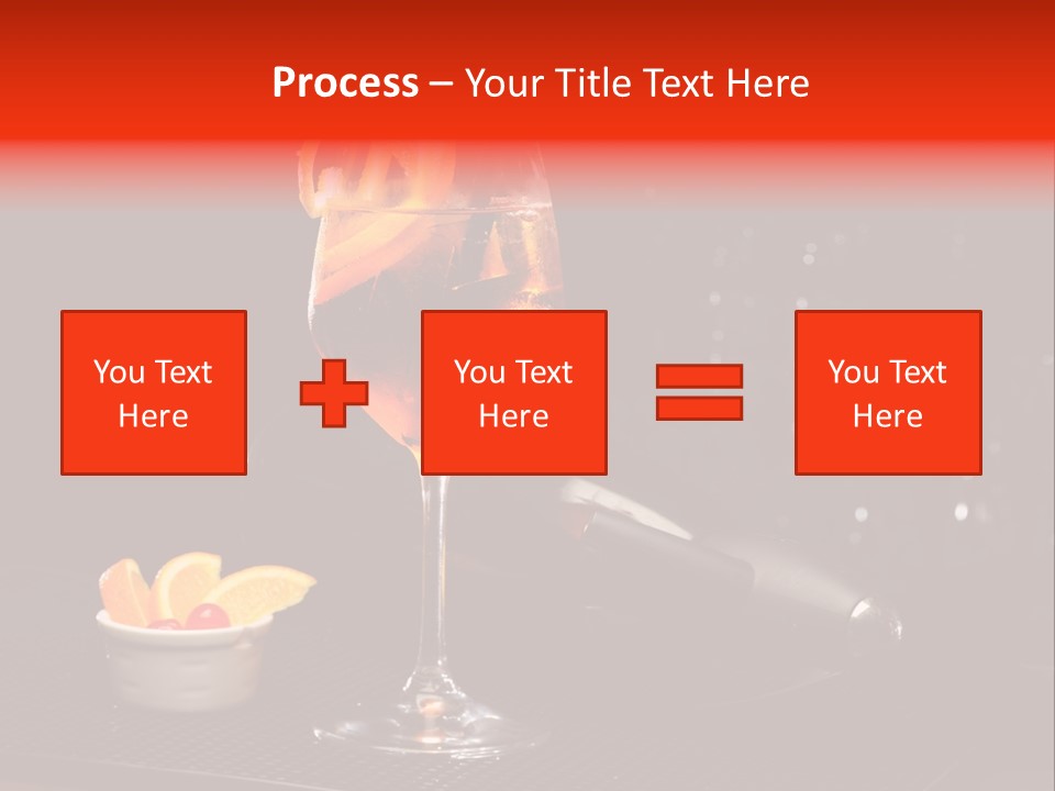 Straw Wine White PowerPoint Template