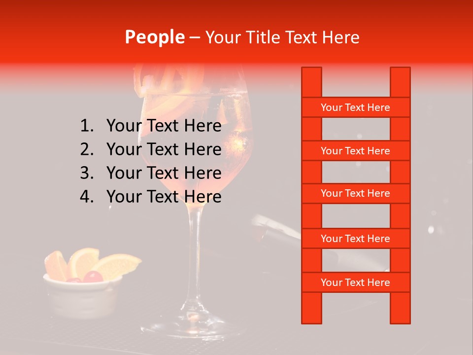 Straw Wine White PowerPoint Template