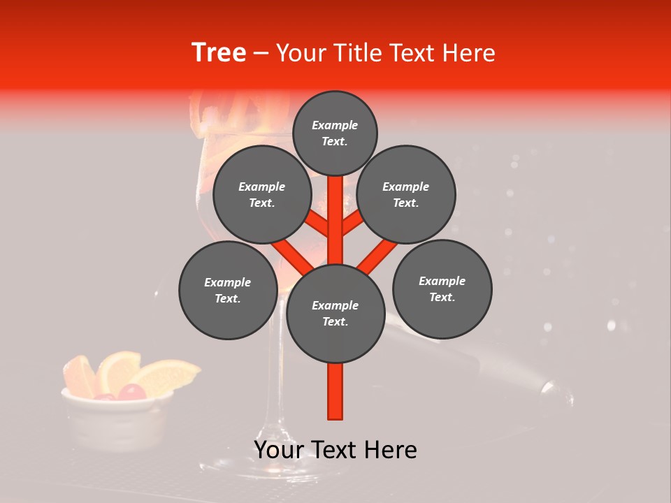 Straw Wine White PowerPoint Template