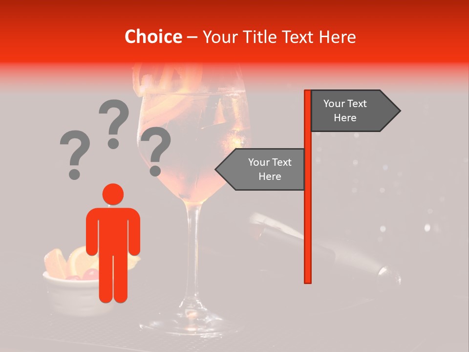 Straw Wine White PowerPoint Template