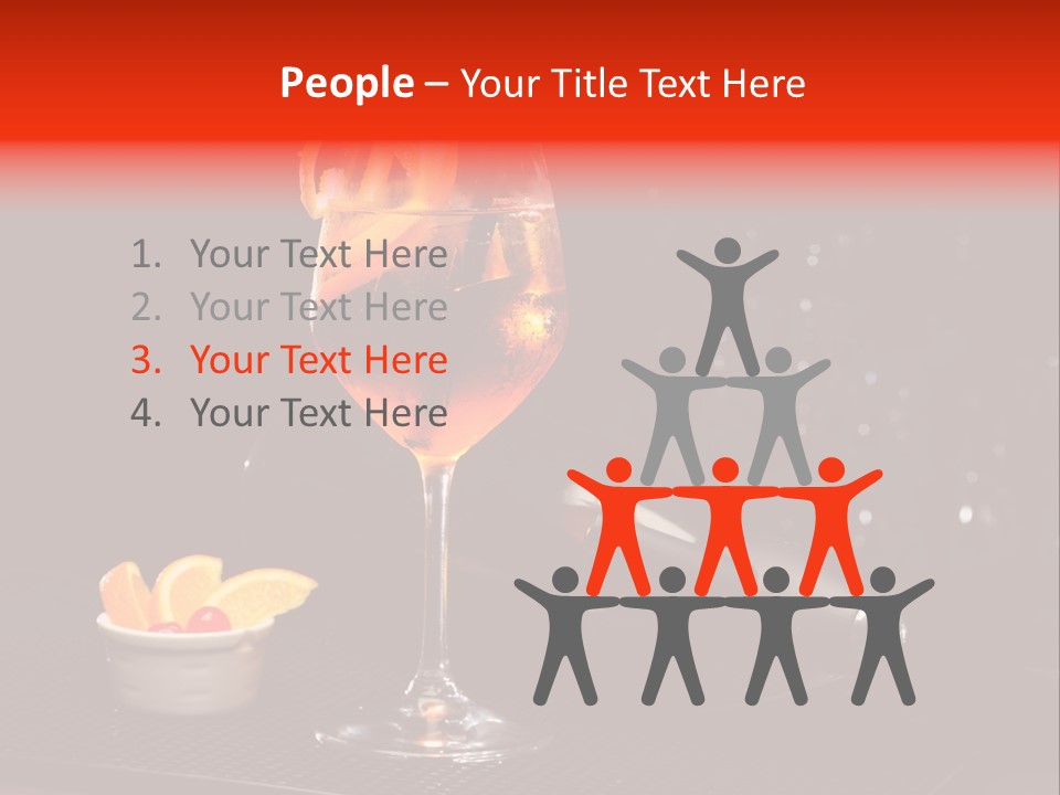 Straw Wine White PowerPoint Template