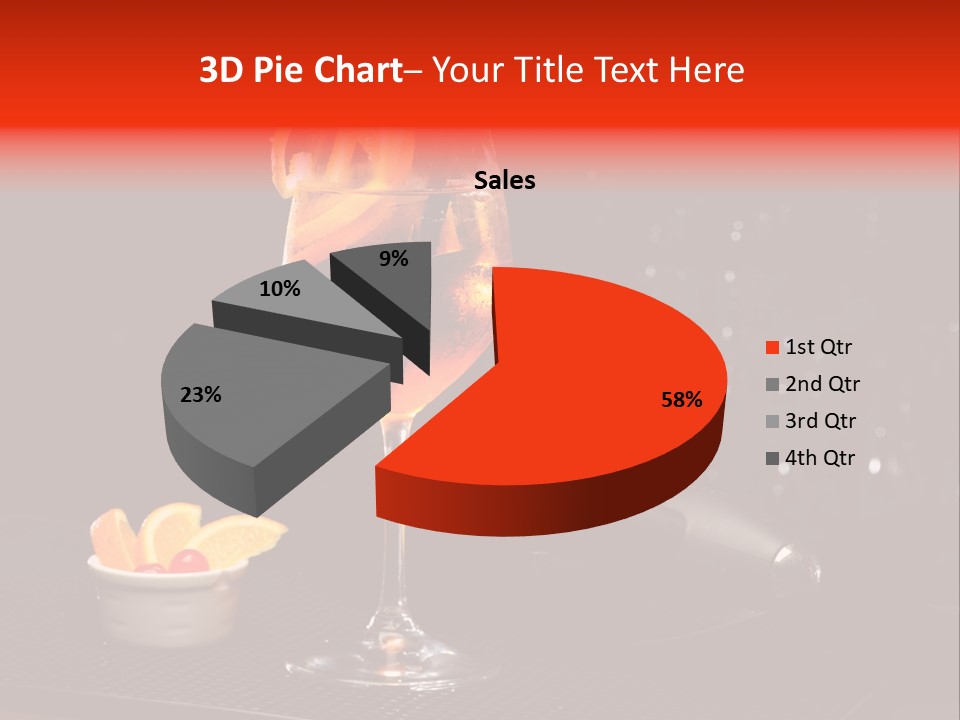 Straw Wine White PowerPoint Template