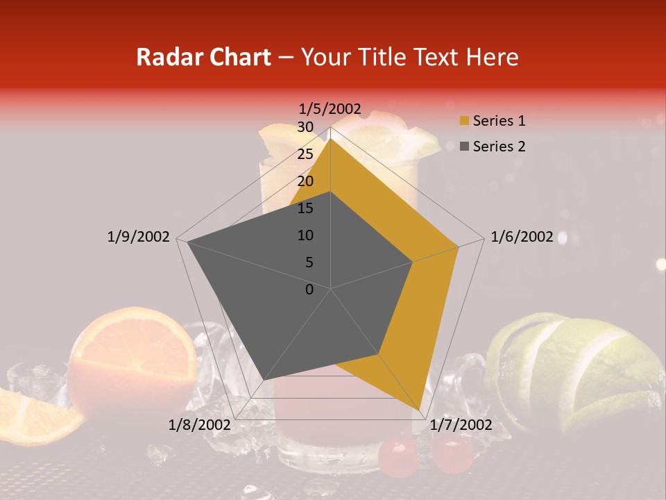 Grapefruit Nonalcoholic Strawberry PowerPoint Template