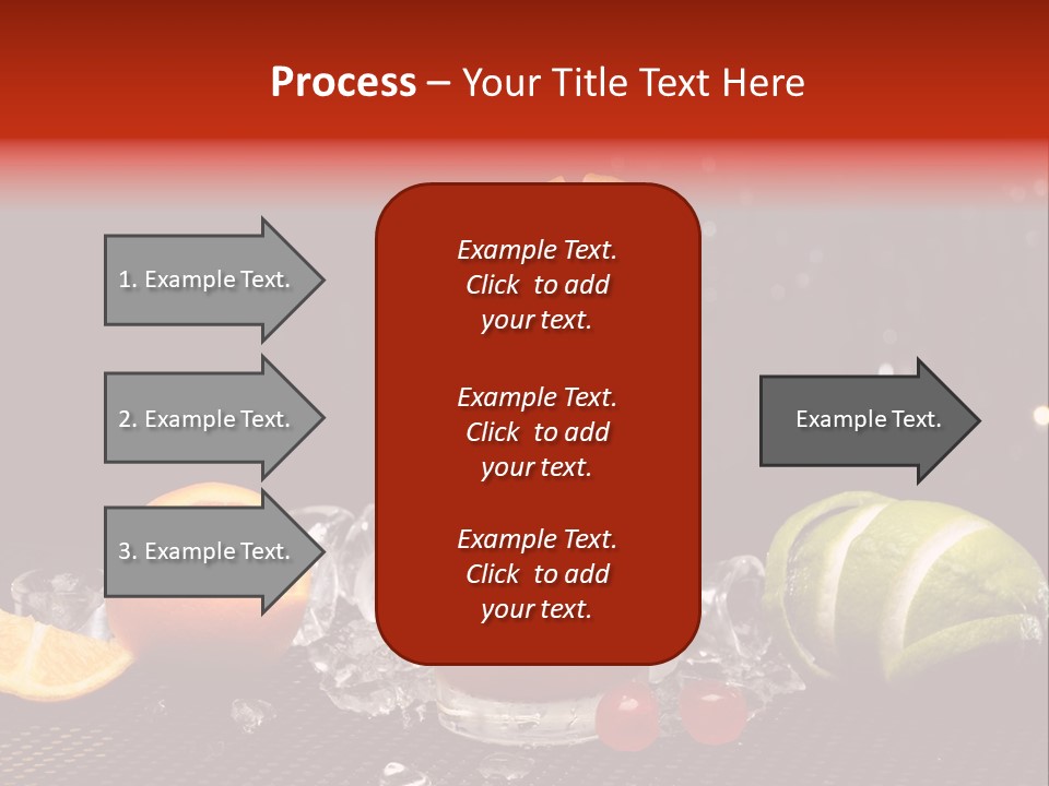 Grapefruit Nonalcoholic Strawberry PowerPoint Template
