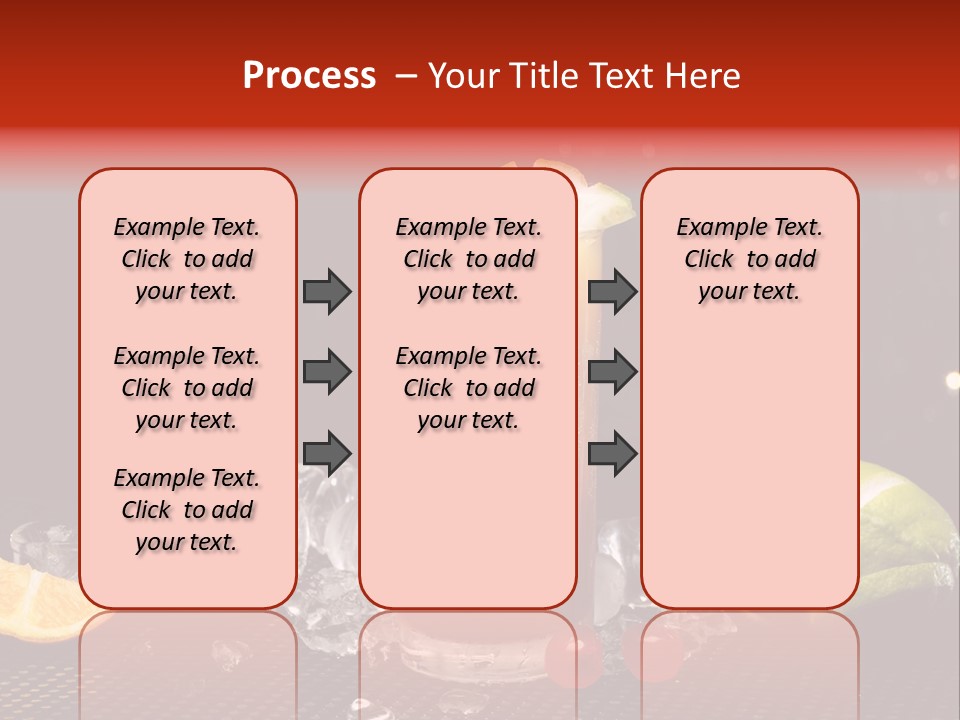 Grapefruit Nonalcoholic Strawberry PowerPoint Template