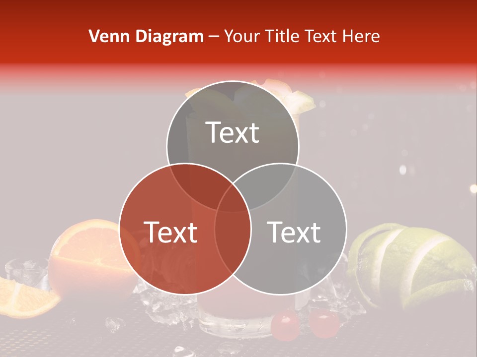 Grapefruit Nonalcoholic Strawberry PowerPoint Template