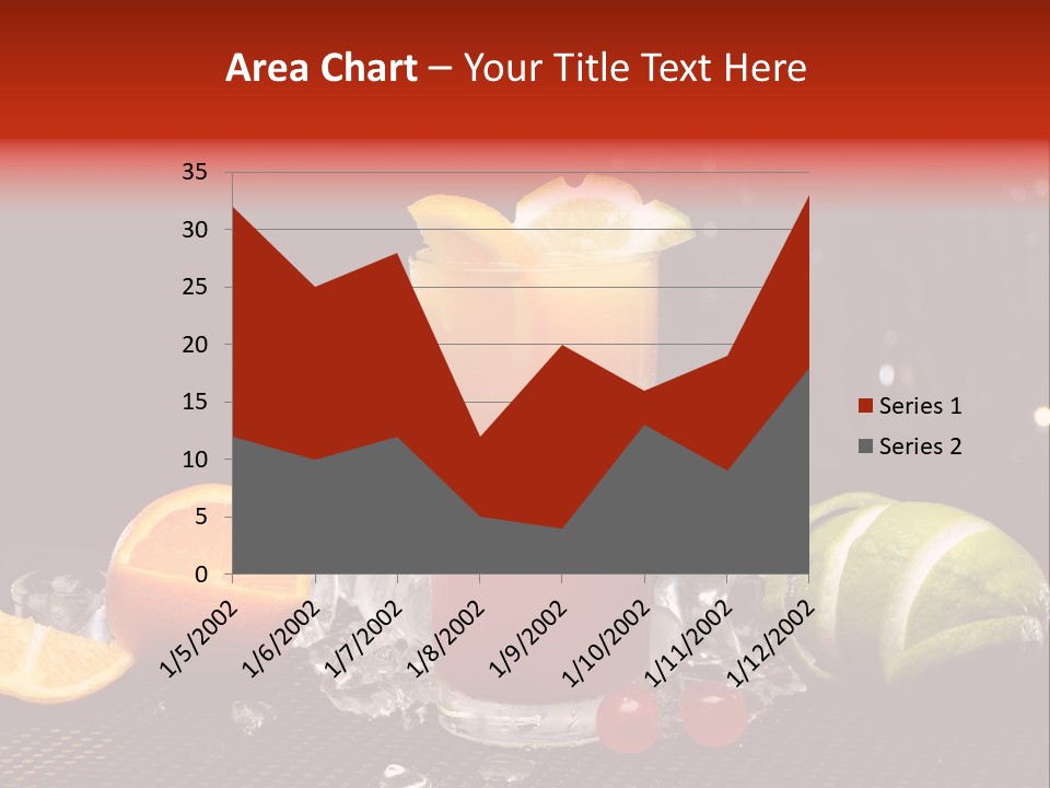 Grapefruit Nonalcoholic Strawberry PowerPoint Template