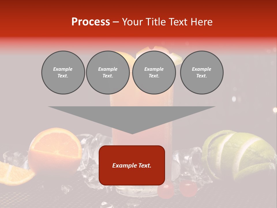 Grapefruit Nonalcoholic Strawberry PowerPoint Template