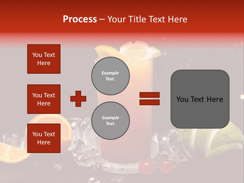 Grapefruit Nonalcoholic Strawberry PowerPoint Template