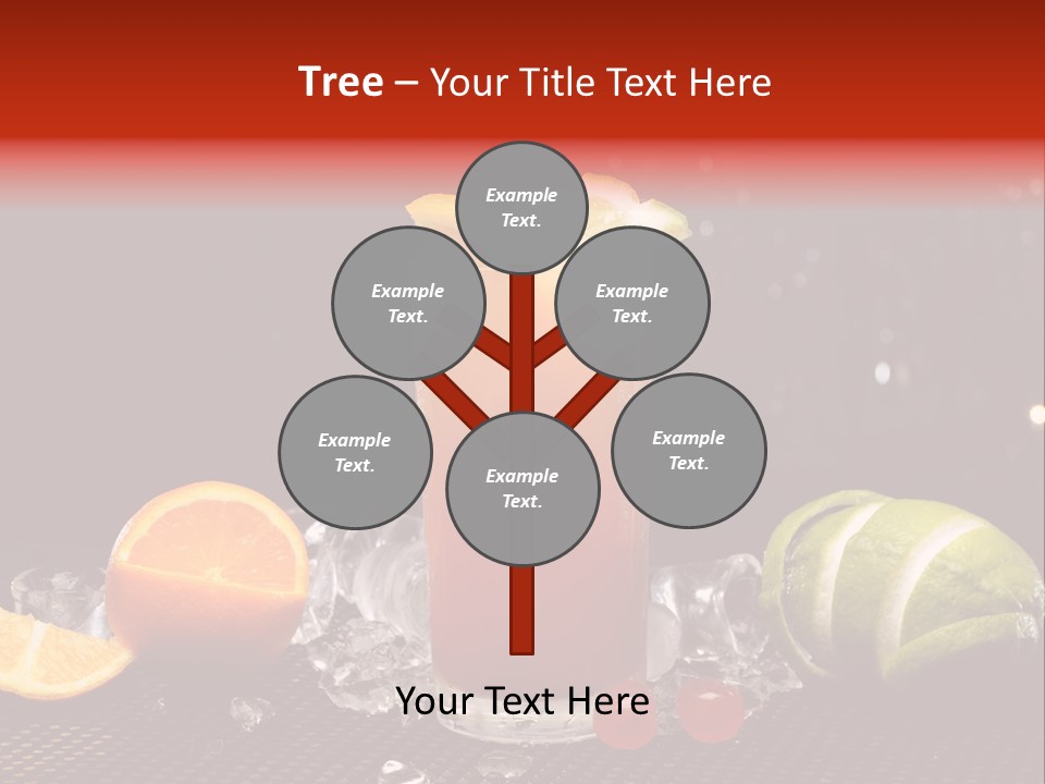 Grapefruit Nonalcoholic Strawberry PowerPoint Template