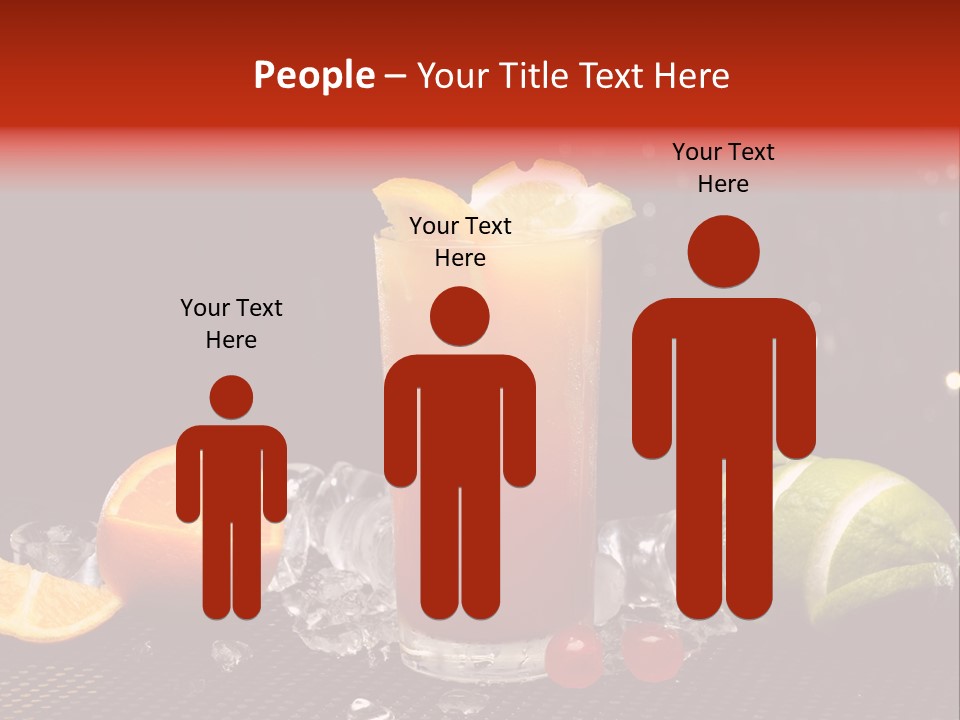 Grapefruit Nonalcoholic Strawberry PowerPoint Template